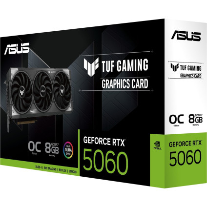 Видеокарта ASUS TUF Gaming GeForce RTX 5060 8GB GDDR7 OC Edition TUF-RTX5060-O8G-GAMING