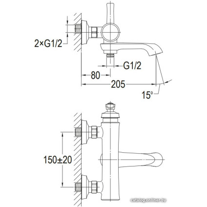 Смеситель Omnires Armance AM5230 ORB