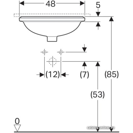 Умывальник Geberit VariForm 500.751.01.2