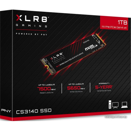 SSD PNY XLR8 CS3140 Heatsink 1TB M280CS3140-1TB-RB