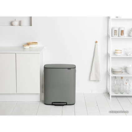 Система сортировки мусора Brabantia Bo Pedal Bin 2 x 30 л (минерально-серый)