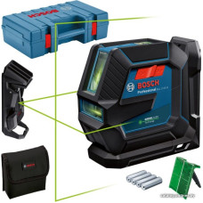 Лазерный нивелир Bosch GLL 2-15 G Professional 0601063W02 (LB 10 + DK 10, кейс)