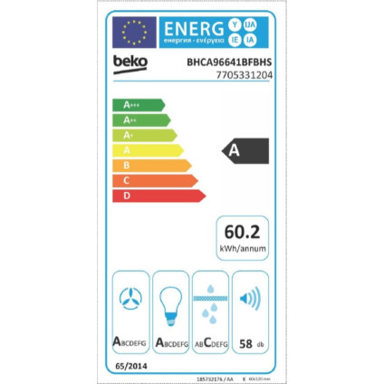 Кухонная вытяжка BEKO BHCA96641BFBHS