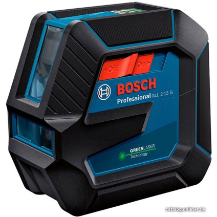 Лазерный нивелир Bosch GLL 2-15 G Professional 0601063W02 (LB 10 + DK 10, кейс)