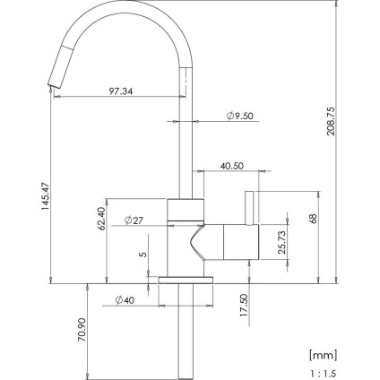Стационарная система "под мойкой" DAFI System FLOW COMFORT D1 + кран ALTO chrom