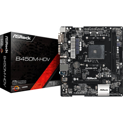 Материнская плата ASRock B450M-HDV