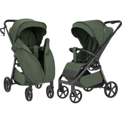 Коляска прогулочная «книга» Carrello Bravo Carbon CRL-5530 (Tropic Green)