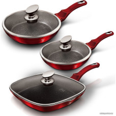 Набор сковород Berlinger Haus Burgundy Metallic Line BH-6189