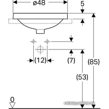 Умывальник Geberit VariForm 500.707.01.2