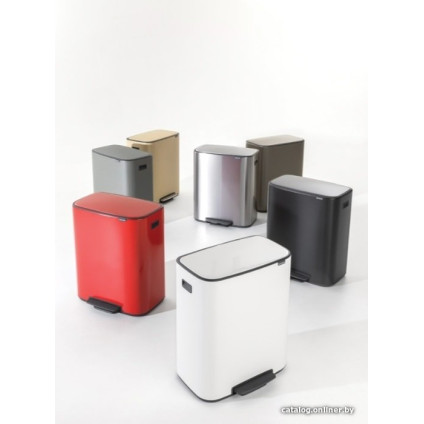 Система сортировки мусора Brabantia Bo Pedal Bin 2 x 30 л (белый)