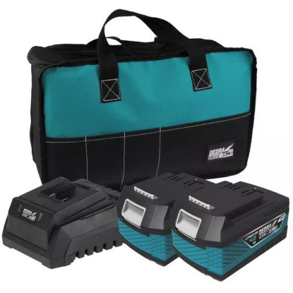 Аккумулятор с зарядным устройством Dedra DED7030G03 (20В/2x4 Ач + 20В)