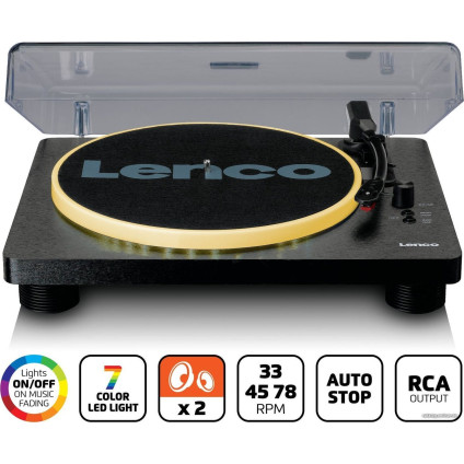 Виниловый проигрыватель Lenco LS-50LED BK