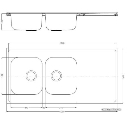 Кухонная мойка Alveus Classic Pro 100 1130474