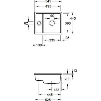 Кухонная мойка Villeroy & Boch Subway XU 675801KD