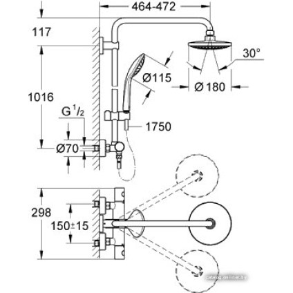 Душевая система  Grohe Euphoria System 180 (27296 001)