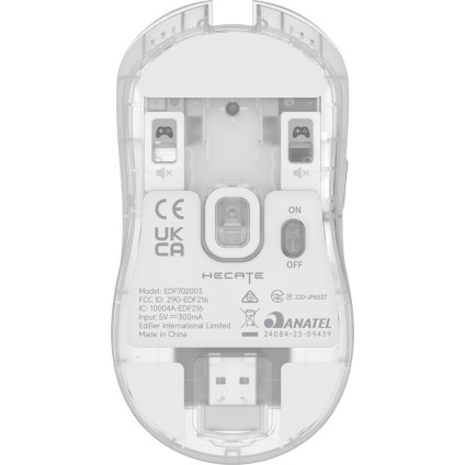 Игровая мышь Edifier Hecate G3M Pro (прозрачный белый)