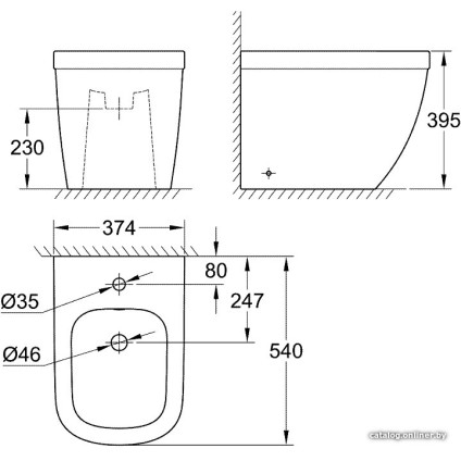 Биде Grohe Euro 39340000