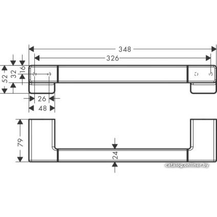 Поручень Hansgrohe AddStoris 41744140