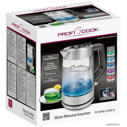 Электрический чайник ProfiCook PC-WKS 1190 G