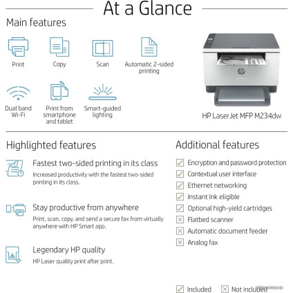 МФУ HP LaserJet M234dw 6GW99F