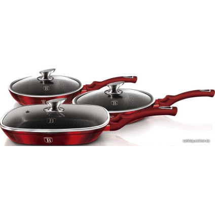 Набор сковород Berlinger Haus Burgundy Metallic Line BH-6189