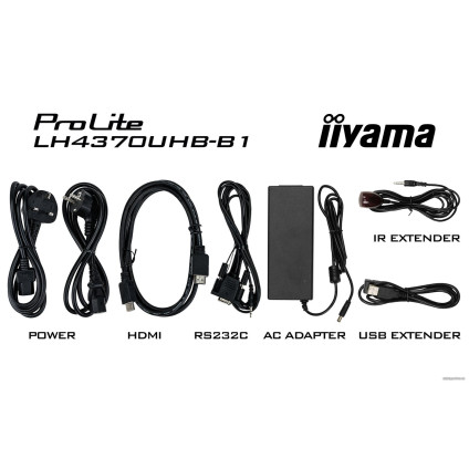 Информационная панель Iiyama ProLite LH4370UHB-B1