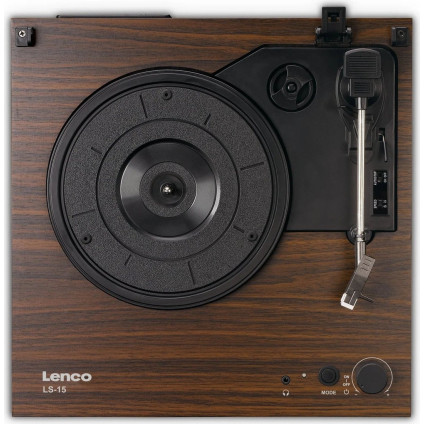 Виниловый проигрыватель Lenco LS-15 (коричневый)