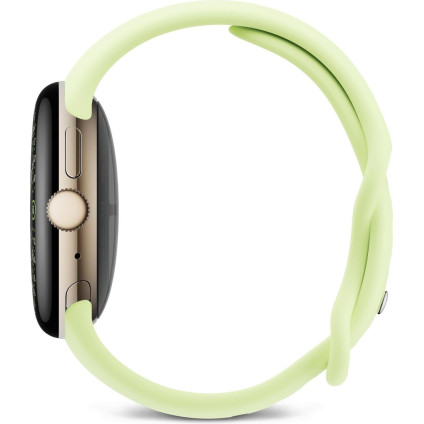 Умные часы Google Pixel Watch 4 41 мм (глянцевый золотистый/лемонграсс, спортивный силиконовый ремешок)