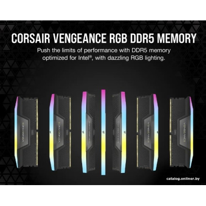 Оперативная память Corsair Vengeance RGB 2x16ГБ DDR5 5600 МГц CMH32GX5M2B5600C40K