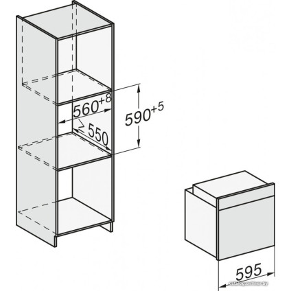 Электрический духовой шкаф Miele H 7262 B OBSW