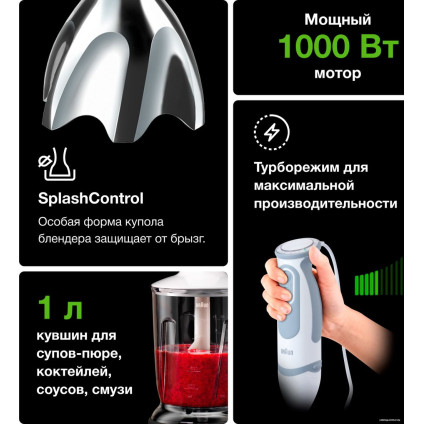 Погружной блендер Braun MultiQuick 5 Vario MQ 5245 WH