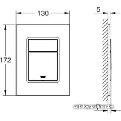 Панель смыва Grohe Skate Cosmopolitan S 37535000 (хром)