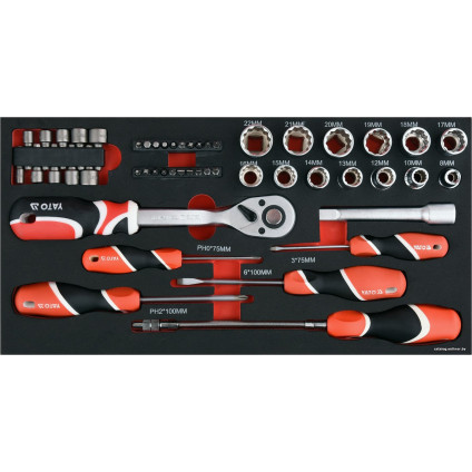 Универсальный набор инструментов Yato YT-09104 (78 предметов)