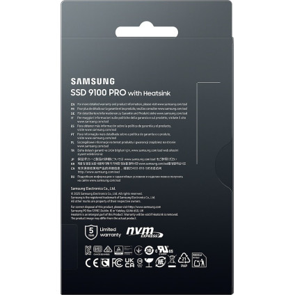 SSD Samsung 9100 Pro с радиатором 4TB MZ-VAP4T0CW