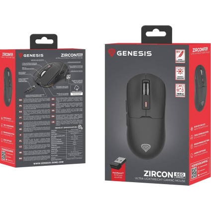 Игровая мышь Genesis Zircon 660 Wireless (черный)