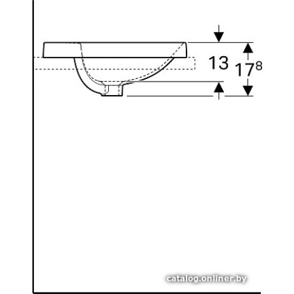 Умывальник Geberit VariForm 500.707.01.2