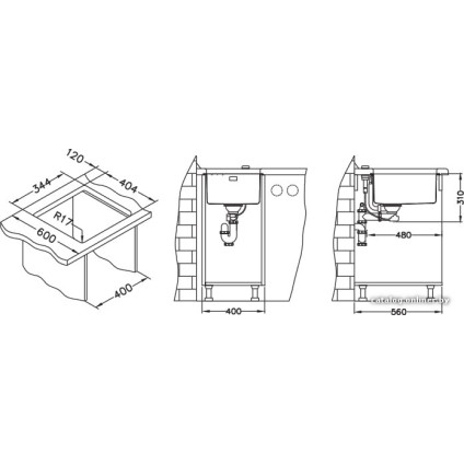 Кухонная мойка Alveus Kombino 20 [1100234]