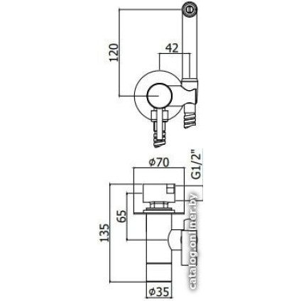 Гигиенический душ Paffoni Tweet Round ZDUP110NO