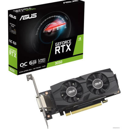 Видеокарта ASUS Dual GeForce RTX 3050 LP BRK OC Edition 6GB GDDR6 RTX3050-O6G-LP-BRK