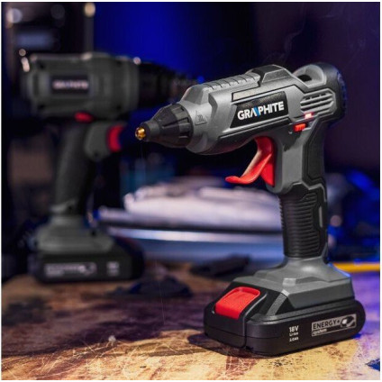 Термоклеевой пистолет GRAPHITE 58G040 (без АКБ)