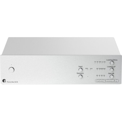 MM/MC фонокорректор Pro-Ject Phono Box S3 B (серебристый)