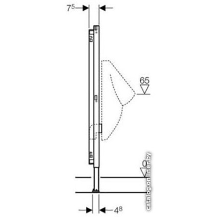 Инсталляция для писсуара Geberit DuoFix 111.686.00.1