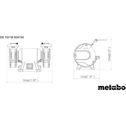 Заточный станок Metabo DS 150 M 604150000