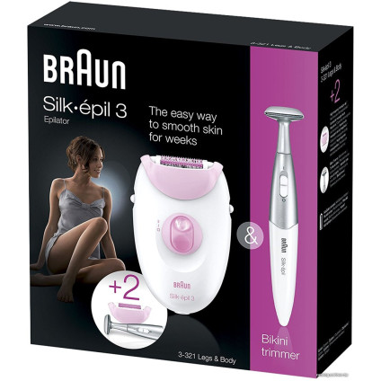 Эпилятор Braun Silk-epil 3 3-321