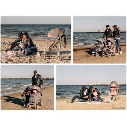 Коляска прогулочная «трость» Lionelo Irma (серый/темно-серый)