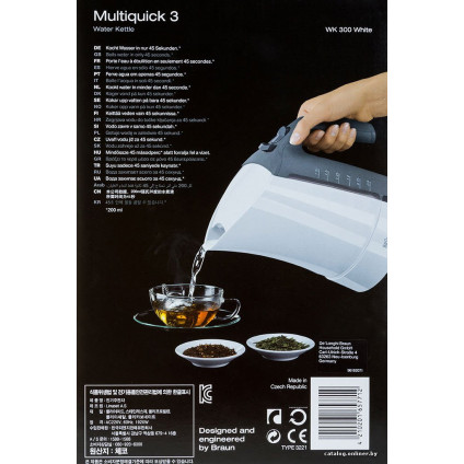 Электрический чайник Braun WK 300 White