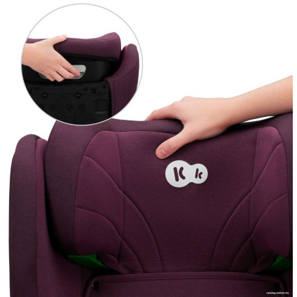 Детское автокресло KinderKraft Junior Fix I-size (бордовый)