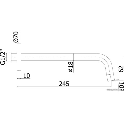 Излив Paffoni Light ZBOC046NO