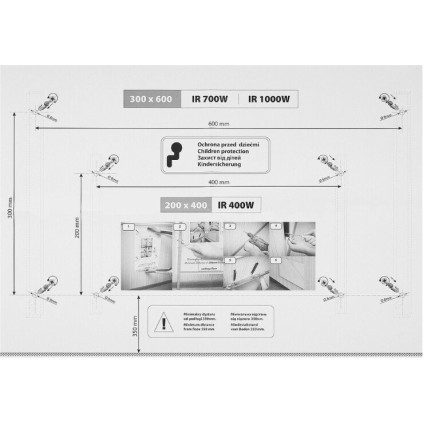 Инфракрасный обогреватель Mission Air Ir 400 W (PANELIR400W)