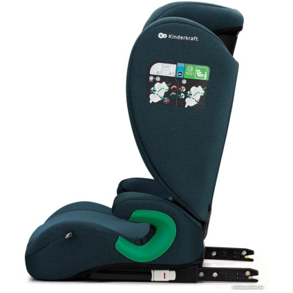 Детское автокресло KinderKraft Junior Fix I-size (зеленый изумруд)